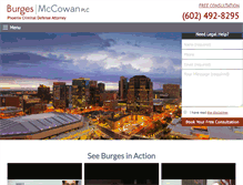 Tablet Screenshot of burgesmccowan.com